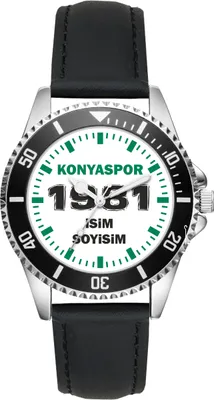 Produktbild von KIESENBERG Herrenuhr Armbanduhr Konyaspor Geschenk Fan Artikel Zubehör Fanartikel Analog Quartz Uhr L-21212