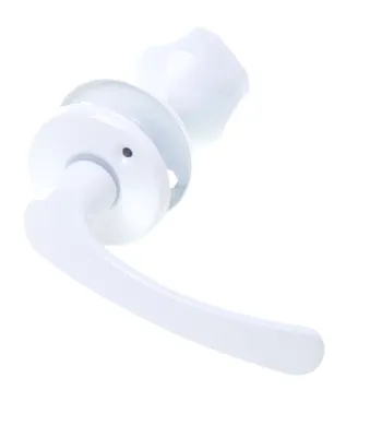 Produktbild von Aqbau® Türdrücker mit Türknopf & rosette PZ | Knopfdrücker | Türknauf | Knauf - Weiß