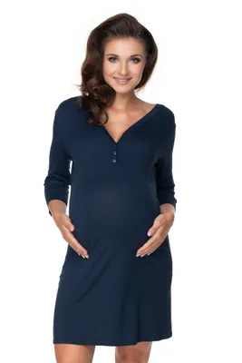 Zdjęcie produktu dla Damska koszula nocna PeeKaBoo Calm navy S/M