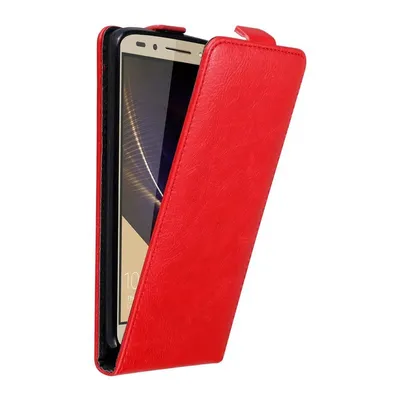 Image de Cadorabo Housse pour Honor 7 Housse de protection en rouge Flip Etui Housse de téléphone portable Case Cover