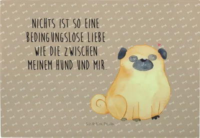 Produktbild von Mr. & Mrs. Panda Schneidebrett Mops - Hundeglück - Geschenk, Sprüche, Servierplatte, Glasschneidebrett, Liebe, Knuffig, Hund, Vesperplatte, Pure, Frühstücksbrett