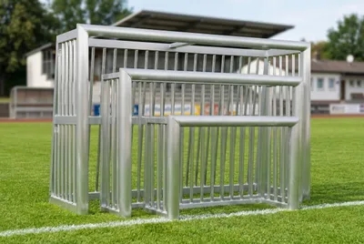 Produktbild von Minitrainingstor Professional - vollverschweißt mit geschlossenem Hinterbau - unzerstörbar 1.2 x 0.8m