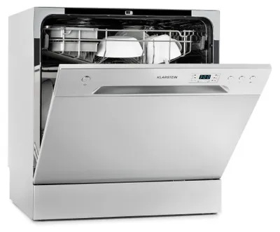 Produktbild von Klarstein Mini-Geschirrspüler für 8 Gedecke, Leiser Geschirrspüler Klein mit 6 Spülprogrammen, Kleiner Tisch-Geschirrspüler für Zuhause, Büro und Camping, Geschirrspüler Mini mit Wasseranschluss