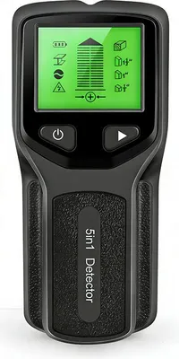 Produktbild von ZELURXX 5-in-1 Wandscanner, Ortungsgerät für Holz/Stahl/Metall/AC-Leitung, Stud Finder, Tiefendetektor, Wandentdecker, Schwarz