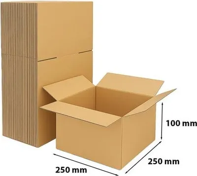 Produktbild von Paket – Klappkarton 250 x 250 x 100 mm – 10 Stück
