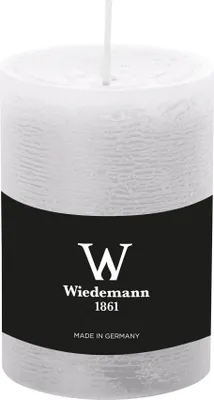 Produktbild von Wiedemann Marble Rustik Kerzen, Stumpenkerzen,  Weiß 100 x Ø 68 mm