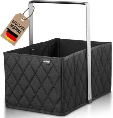 Produktbild von Famanu Einkaufskorb mit stabilem Griff - Praktische faltbare Einkaufstasche für Auto und Einkäufe