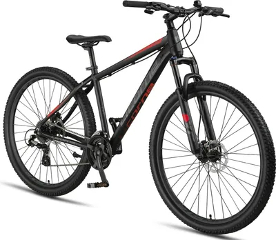 Image de Licorne Bike Diamond Plus - VTT 29 pouces / 27,5 pouces, transmission Shimano 24 vitesses, freins à disque hydrauliques, fourche suspendue verrouillable, blocage rapide des roues avant & arrière