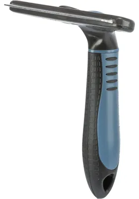 Produktbild von TRIXIE Carding-Striegel - dunkelgrau/blau - 11 × 15 cm