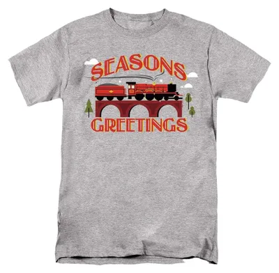 Produktbild von Harry Potter - "Seasons Greetings" T-Shirt für Herren/Damen Uni, weihnachtliches Design TV36823 (4XL) (Sportliches Heather)