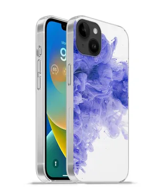 Produktbild von MuchoWow® Handyhülle Schutzhülle Hülle für Apple iPhone 14 Plus - Soft case Tinte - Lila - Abstrakt Silikon Softcase Handy Hülle - Abbildung