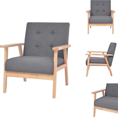 Produktbild von vidaXL Sessel Dunkelgrau Stoff -  Sessel