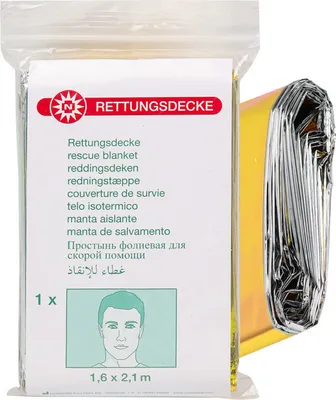 Produktbild von Dönges Rettungsdecke gold/silber (Wärmedecke Rettungsfolie 0701001)