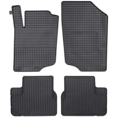 Produktbild von für Peugeot 207 ab 04/2006-03/2012 Passform PETEX Gummimatten 4-teilig schwarz Allwettermatten Gummifußmatten