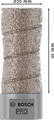 Produktbild von PRO Ceramic dry Bohrkrone, 20 x 35 mm, M14