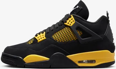 Produktbild von Air Jordan 4 "Thunder", Schwarz/Tour Yellow/Weiß, DH6927-017, Größe: 47