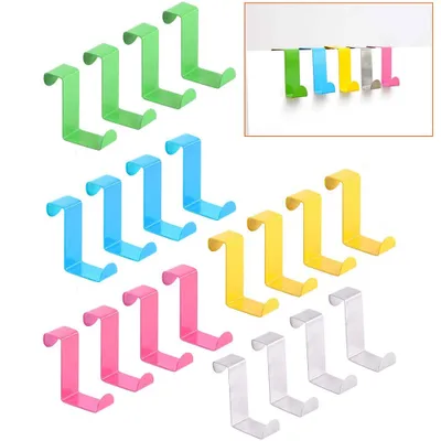 Produktbild von Türhaken aus Edelstahl, 20er-Set, umkehrbare Haken, kein Bohren erforderlich, um 1 mm dicke Türhaken zu verwenden