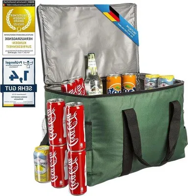 Produktbild von Famanu Kühltasche für Getränke & Snacks - Picknicktasche für Camping und Reisen - 45 Liter