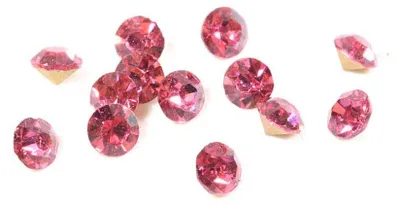 Produktbild von Vintageparts Strasssteine Glas Rosa 4,2mm, 50 Stück