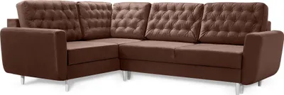 Zdjęcie produktu dla Robin Linda Narożnik z funkcją spania 2X skrzynia na pościel Sofa z poduszkami Sofa w kształcie litery L Narożnik wolnostojący z funkcją spania Meble do salonu Część wypoczynkowa Brązowy