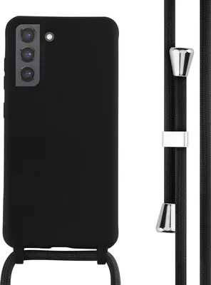 Produktbild von imoshion SilikonHülle mit Band Samsung Galaxy S21 FE - Schwarz