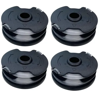 Produktbild von Ersatzspule für Rasentrimmer TLP-01, kompatibel mit Parkside Lidl Rasentrimmer PRTA 20-Li  B2 C3 PRT 550 A3 Ø1,65mm Länge 2x4 m [4er-Set] Phonillico®