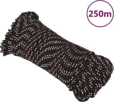 Image de Corde de bateau Noir 5 mm 250 m Polypropylène