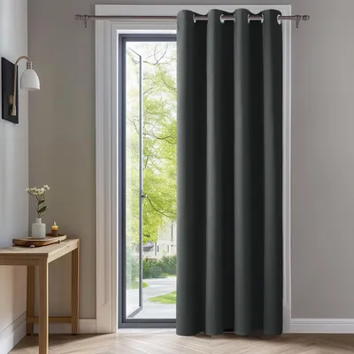 Produktbild von Verdunkelungsvorhang mit Ösen, 245x140 cm, dunkelgrau