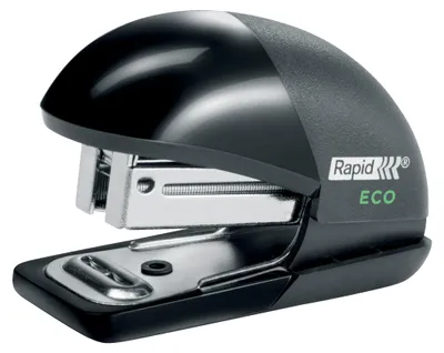 Produktbild von Rapid 24846201, 10 Blätter, Schwarz, Standard-Clinch, 26/6, Kunststoff, 80 g/m²