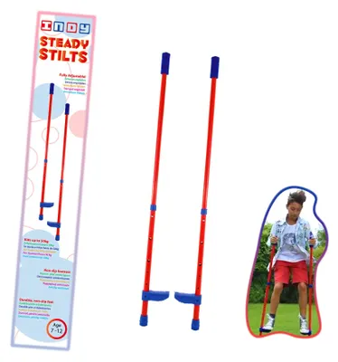 Kinderstelzen Steady, verstellbar, bis 50 kg, rot