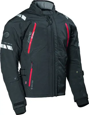Immagine prodotto di DANE Elling giacca impermeabile in tessuto da moto, nero/rosso, 56
