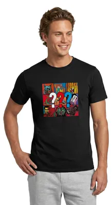 Produktbild von Spreadshirt Die Drei Fragezeichen Covermotive Männer T-Shirt, XXL, Schwarz