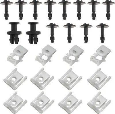 Immagine prodotto di Sottoscocca motore, copertura motore, clip di fissaggio, set di viti per AUDI A4 B8 2008-2017, Q5 2008-2018, A5 2008-2012 - Set di viti per copertura motore.
