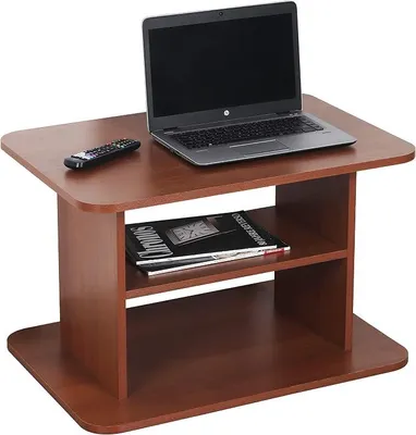 Productafbeelding van Salontafel met opbergruimte, 69 x 45 x 50 cm, woonkamer, bijzettafel, eikenhout, rustieke stijl – WM094-ER