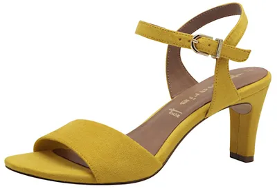 Obrázok produktu pre Tamaris dámske sandále sandále s látkovým pokrytým podpätkom 1-28028-42, veľkosť:38 EU, farba:Yellow