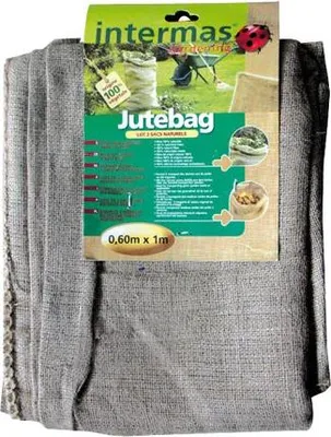 Image de Lot de 3 sacs à déchets verts naturels " Jutebag"