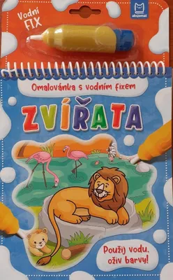 Obrázok produktu pre Zvieratá - Omaľovánky s vodnou fixkou (Wierzchowska Barbara)