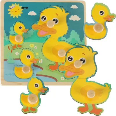 Obrázok produktu pre Drevené puzzle kačica kačica