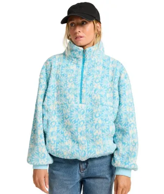 Produktbild von Billabong Time Off - Pullover-Sweatshirt mit Reißverschluss-Kragen für Frauen, Gr. S