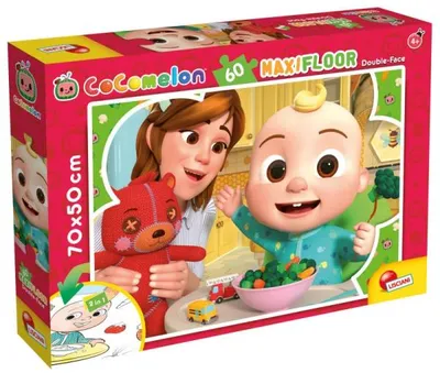 Obrázek produktu pro Oboustranné podlahové puzzle 60el. Čas na spaní 91072 LISCIANI Cocomelon