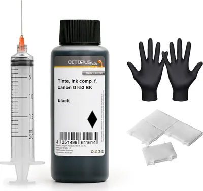 Produktbild von Nachfülltinte für Canon GI-53 BK Pixma G 550, G 650 MegaTank schwarz 250 ml