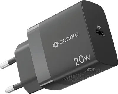 Image de SONERO Chargeur USB-C X-PS100, 1 port, 20W, noir
