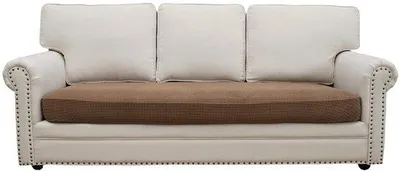 Produktbild von Hellbraune Stretchbankhülle elastisch 165-200cm 3-Sitzer