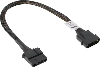Zdjęcie produktu dla Akasa AK-CBPW02-30, 0,3 m, Molex (4-pin), Molex (4-pin), Męska, Żeńska, Czarny