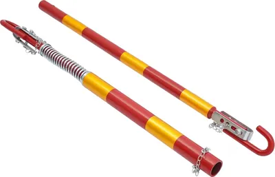 Zdjęcie produktu dla Zaczep holowniczy, uciąg 5T, żółta widoczność, dwuczęściowa konstrukcja, czerwony