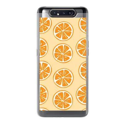 Produktbild von MuchoWow® Handyhülle Schutzhülle Hülle für Samsung Galaxy A80 Obst - Orange - Tropisch Silikon Softcase Handy Hülle - Schutzdeckel