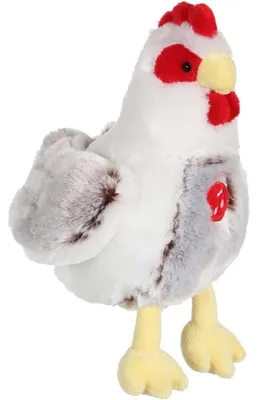 Produktbild von Plüschhuhn – GIPSY TOYS – mit Geräuschen – 22 cm – Weiß/Braun