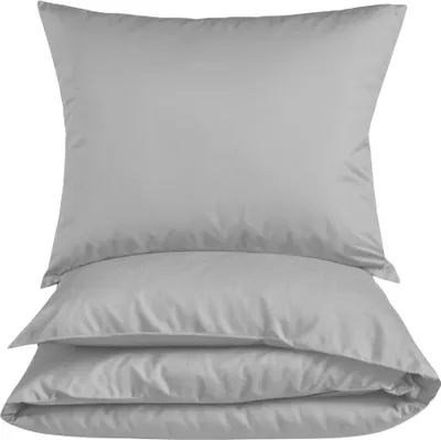 Produktbild von Renforce Bettwäsche 135x200 Silber einfarbig
