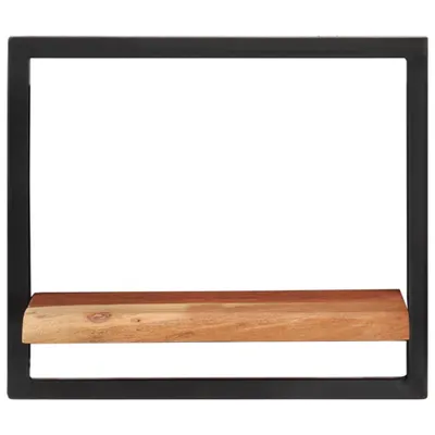 Immagine prodotto di Mensole Parete 2 pz 40x24x35 cm Legno Massello Acacia e Acciaio