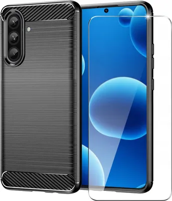 Zdjęcie produktu dla Etui do Samsung A36 5G Pancerne Carbon CASE + Szkło OCHRONNE 9H